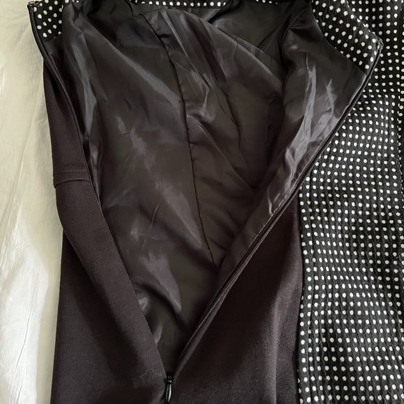 CHARTER CLUB SLEEVELESS A-LINE SHEATH BLACK WHITE WORK EVENT DRESS WOMEN SIZE 4 - Picture 16 of 16